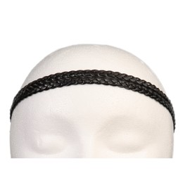 Caravan Headband, 2 Braid Stretch, Black