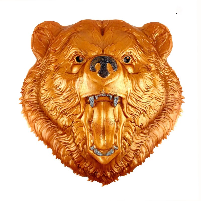 BOGEEL Animal Resin Epoxy Molds Wild Bear for Head Silicone