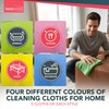 SOL 20pk Microfibre Cloths for Cleaning, 28x28cm Lint-Free Dish Clothes