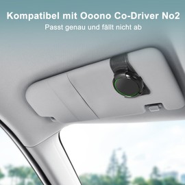 mylovetime Sun Visor Mount Compatible with Ooono Co-Driver No2, Holder for Ooono Warner Car, Black