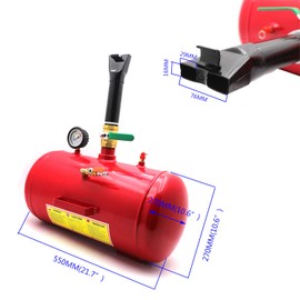 HTTMT- 10 Gallon Vehicle Air Bead Seater Tire Tool Blaster Wheel Tool Red 145Ps New Feature [P/N: ET-CAR-TIRE005-10G-RED]