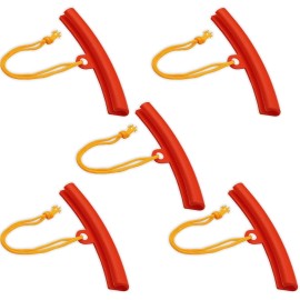 Piburth Car Tire Changing Rim Protector, 5 Pcs Wheel Savers, 15cm Red