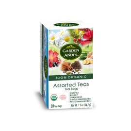 Garden Of The Andes Assorted Teas -20 Individually Wrapped Tea Bags - Caffeine Free