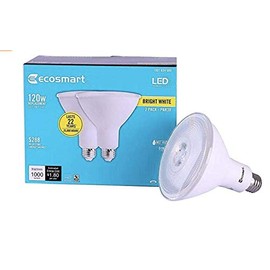 EcoSmart 120W Equivalent Bright White PAR38 Dimmable LED Flood Light Bulb (2-Pack)