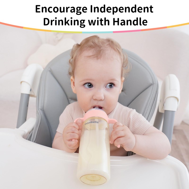 2 in 1 Baby Bottles n Straw Cup with Handle,