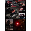 ZETA Racing F5950 LED Line Tail Light, Red, Lightweight, Waterproof,