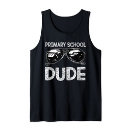 Primary School Dude Sunglasses Back To School Shirt For Boys Tank Top