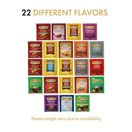 Twinings Tea Bag Sampler Assortment, Variety Pack (22 Count), 22 Unique Flavors for Tea Lovers: Women, Men, Couples, Family, Friends, Coworkers