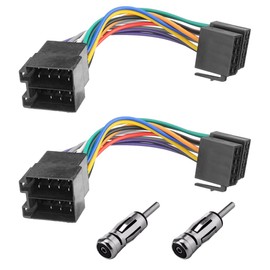 Acmerota 6 Pin ISO Car Radio Adapter Compatible with VW for Fiat for Opel Corsa C for Opel Astra G for Mercedes for Renault Car Radio Adapter Universal Cable Connector with Car Radio Adapter DIN ISO