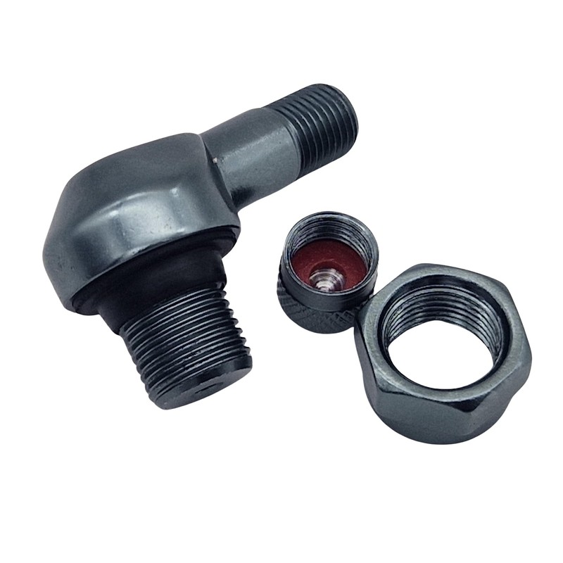 1x Motorcycle Aluminium Angle Valve Grey Anthracite 11.3 mm Valves