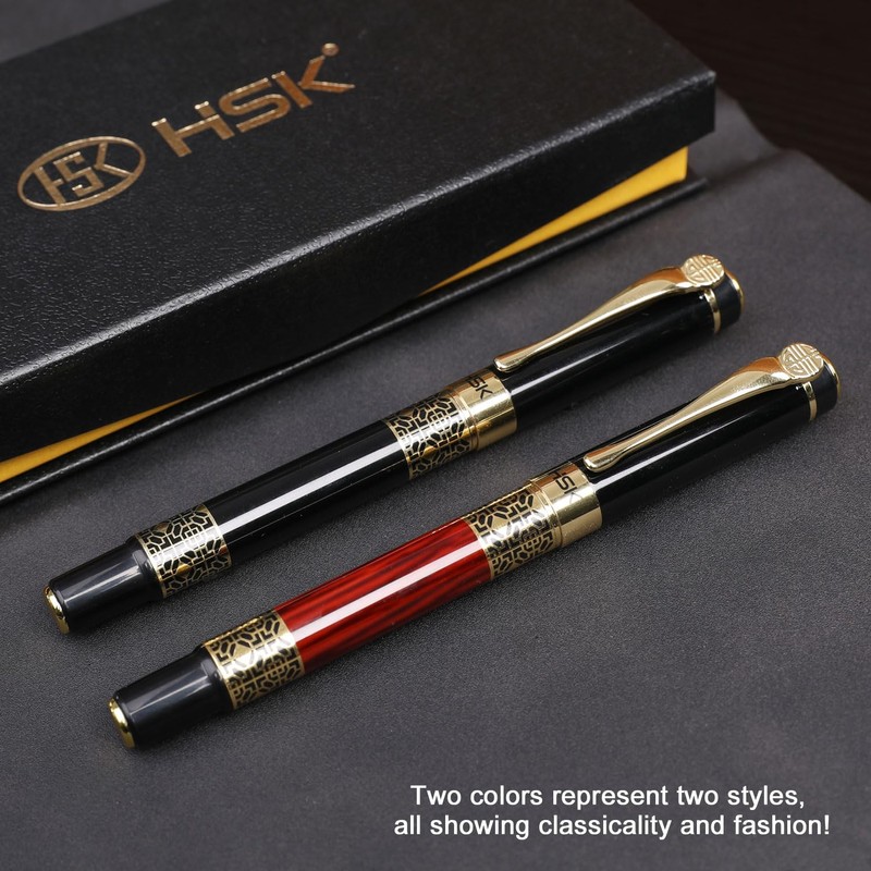 HSK Luxury gift Pen Ballpoint Pens Black Refill,Classical retro style