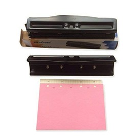 Adjustable Puncher for 4 holes upto A4 Size 45/65/45mm (A5 Size setting)(999D)