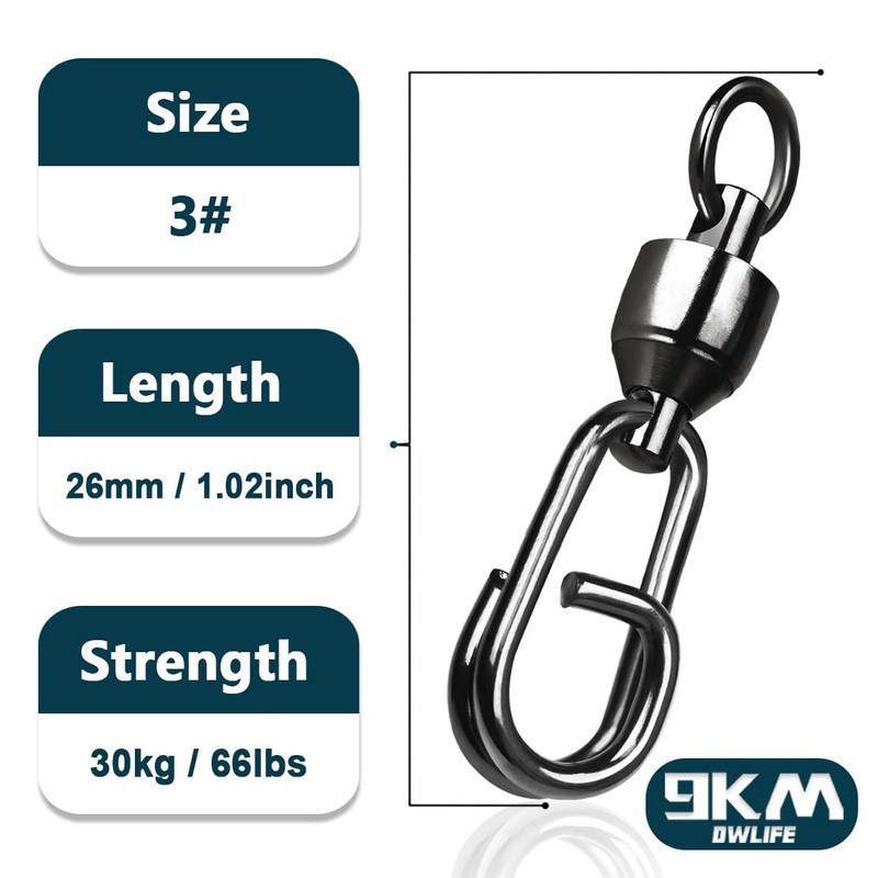 DWLIFE - Rodamiento de bolas de 9 km con anillos