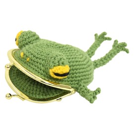 NASKA NASKA Hand-Knit Kit Frog Purse HT-15 Col.A Green