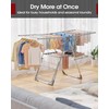 Sakugi Clothes Drying Rack, Foldable 2-Level with 55.5" Adjustable Wings