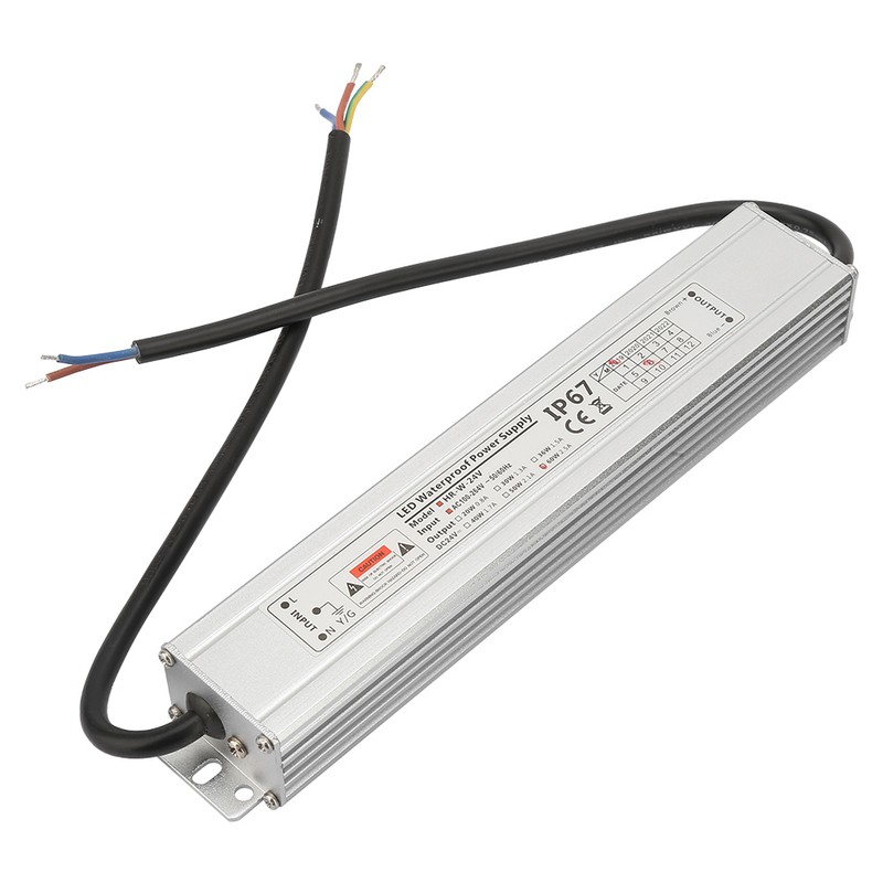 IP67 Waterproof Aluminum Shell LED Power Supply Driver Transformer Output