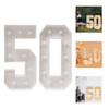 50 Light Up Numbers, Decorative Led Light Up Number Letters,