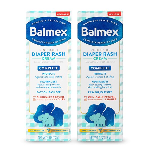Balmex Diaper Rash Cream 4 Oz. 2 Pack