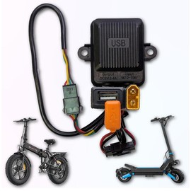 Spy Spot XT60 to USB Power Adapter - Charge On E-Bike or Scooter, Compatible with USB Charging for Bike and Scooter