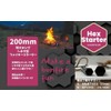 LAGERFEUER Hexa-Shaped Fire Starter, Hexagonal, Ferrocerium, Genuine Leather, Leather Cord,
