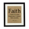 Darling Souvenir Faith Religious Quotes Burlap Print Wall Decor Luke
