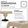 44" Square Tan Card (Bridge) Table Cover