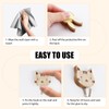 5 Packs Wooden Coat Hooks, Animal Wall Hooks Kids Coat