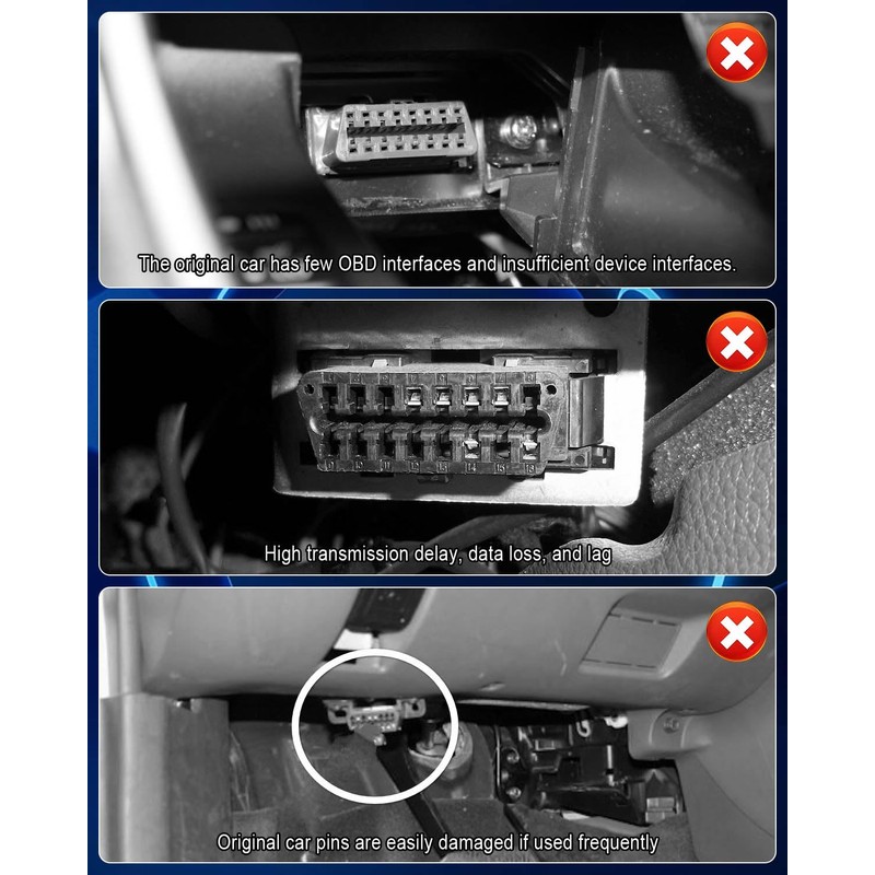 TIKSCIENCE OBD Cable Splitter, OBDII Full 16 Pin 1 Male