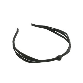Vingtaine HK-276-BK- Hair Headband, Simple, Ribbon, 3 Tied Style, Fine, Daily Hair Accessory