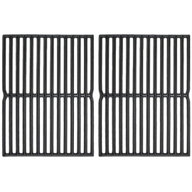 Hisencn 15 inch Cooking Grates for Weber Spirit 200 Series - E/S 200 & 210 with Side Control Panel, Genesis Silver A, Spirit 500, Cast Iron Grill Grates for Weber 7522, 7523, 7521, 65904, 65905
