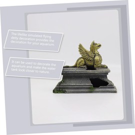 iplusmile Aquarium Rockery Decor Flying Deity Statue Lightweight Fish Tank Ornament Zen Buddha Figurine for Fish Tank Landscaping Easy Care and Stable Base