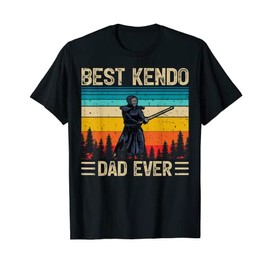 Mens Funny Vintage Retro Best Kendo Dad Ever Father's Day T-Shirt