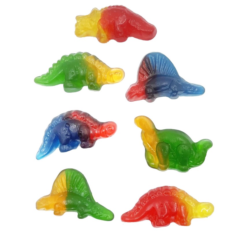 Fruidles Dinosaur Gummi Candy, Delicious Fruit Flavors Gummies (1 Pound)