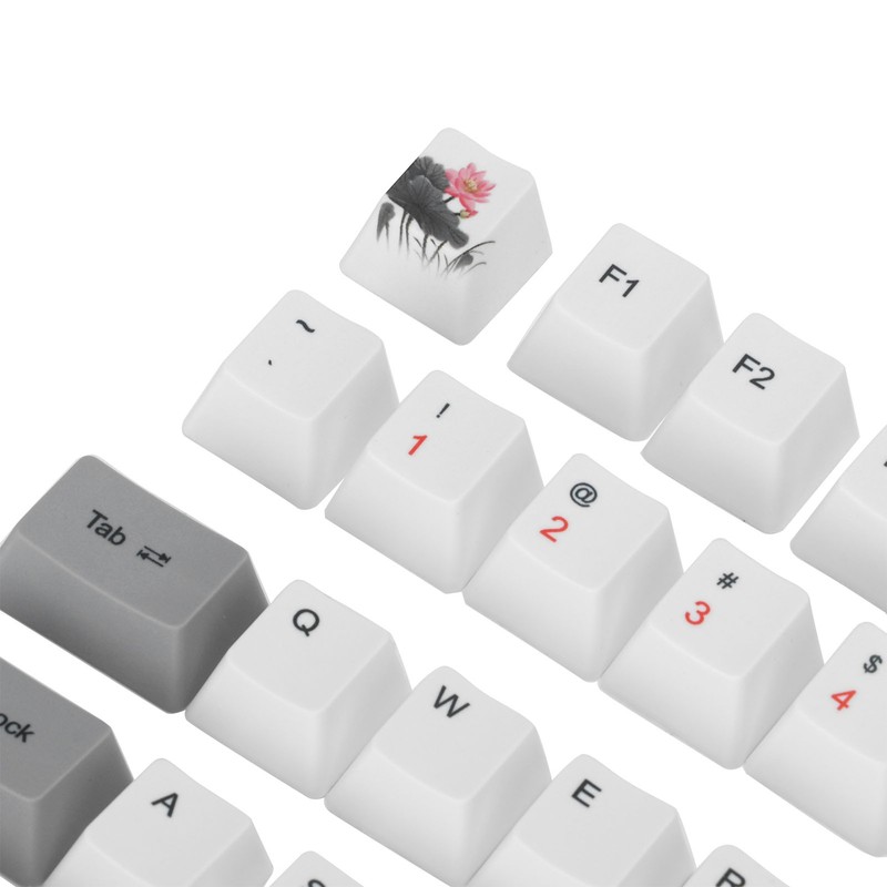 PBT Keycaps 118 Key English Style With Animal Pattern Elements