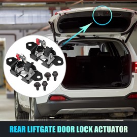 X AUTOHAUX Replacement Rear Liftgate Door Lock Actuator for Nissan Frontier 2005-2021 Tailgate Latch Assembly No.90503ZP50A/90502ZP50A Black 1 Pair