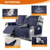 VANSOFY Loveseat Recliner Cover with Console 100% Waterproof Sofa Slipcovers