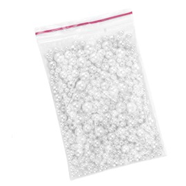 370 Perlas Redondas Blancas de ABS para Manualidades, Joyería, Collar, Pulsera, Cuentas con Agujeros, Ideal para Hacer Joyas, Decoración del Hogar