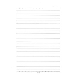 Kokuyo office 用箋 Lateral Ruled 25 Lines 6 # # # # (Semi B5) 50 Pieces Islamic – 501 