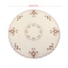 Round Red Floral Flower Embroidered Table Runner Tablecloth Cutwork Table