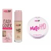 Pink Up Polvo Mate Hd + Maquillaje Líquido Easy Cover