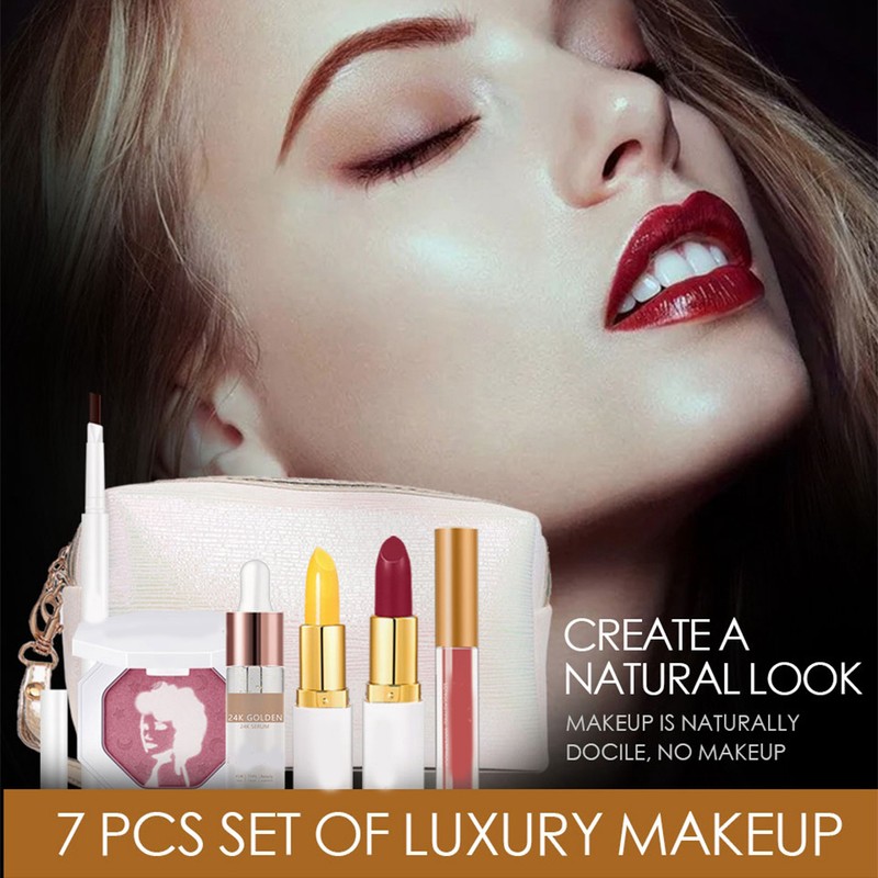 Multifunctional Makeup Set Eyebrow Pen Lipstick Serum Cosmetic Kit