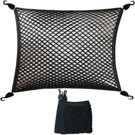 Dual Layer Car Luggage Net, Full Rubber Double Layer Luggage, Cargo Storage (23.6 x 31.5 inches (60 x 80 cm), Secure Storage Space, Prevents Loads and Falls