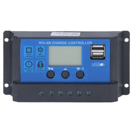 Solar Charge Controller LCD Automatic Identification with 5V Smart 2 USB Port 20A 12V 24V