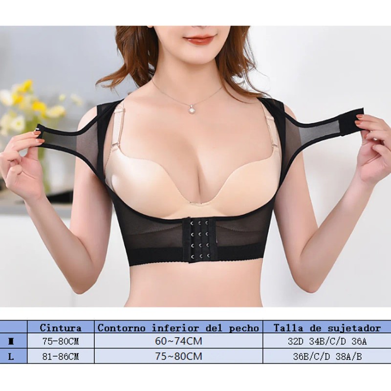 Corrector Postura Sujetador De Soporte Para El Pecho Blanco G