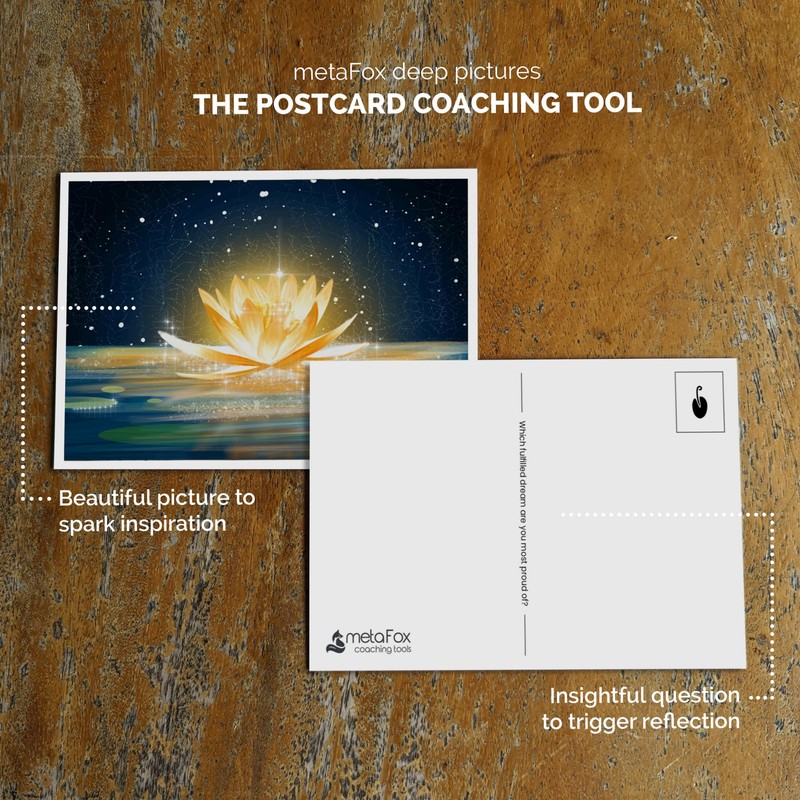 metaFox Dreamland - Inspirational Postcards Pack for Coaching & Self-Reflection