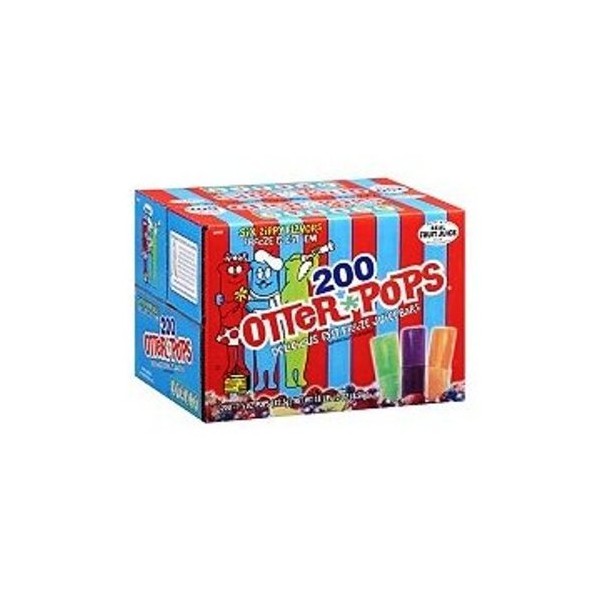 Otter Pops Assorted Flavors, 200-Count