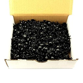 Super Sewing Supplies for C.S. Osborne 1000 Pcs 7/16" Black Lacquered Glossy Nail #7160-BL-1/2 Tacks