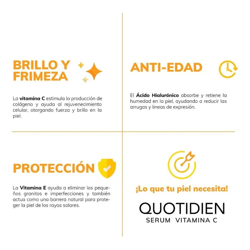 Kit 2 x Serum Facial Vitamina C + Ácido Hialurónico
