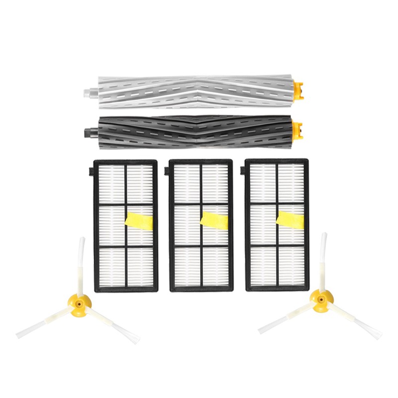 Electric Cleaner Filters Brushes Tools Replacement Kit for Roomba 800/870/880/960/980