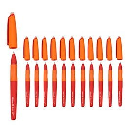Pelikan Erase 2.0 Erase 2.0 Red Ink Erasable Rollerball Pen for Right and Left Handed School Use with Red Refill Machine - Pack of 12